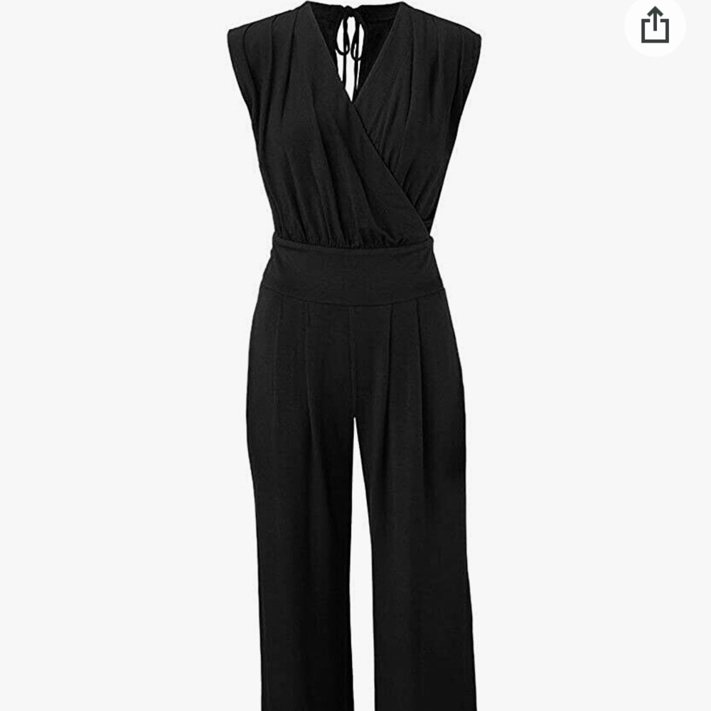 CAbi Downtown jumpsuit-black- fits like a size 4